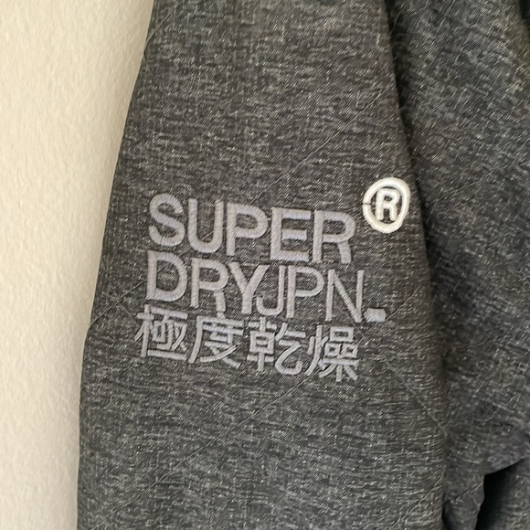 Superdry Original Windcheater Winter Jacket Coat Charcoal Grey Men Small - Picture 12 of 14